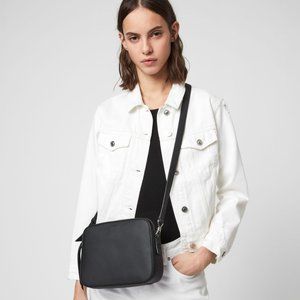 ALLSAINTS Captain Lea Leather Crossbody Bag